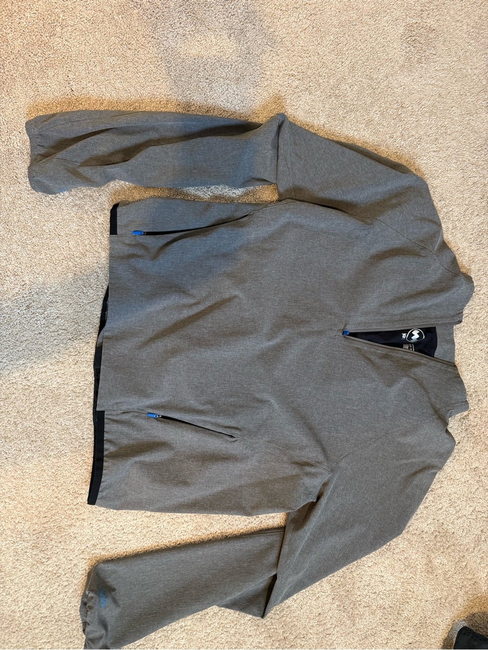 Janji Women's Lightweight Gray Quarter-Zip Shirt Jacket